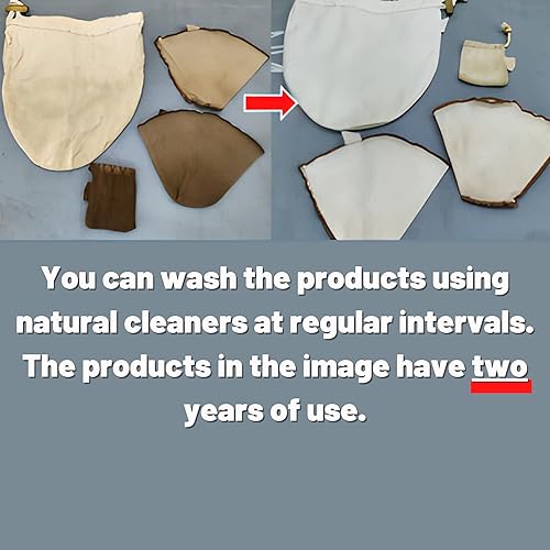 Miniatura 8 de Filtro de café de 100 algodón, reutilizable, orgánico, lavable, ecológico, para máquina de café y verter sobre café (un paquete, n. 2)