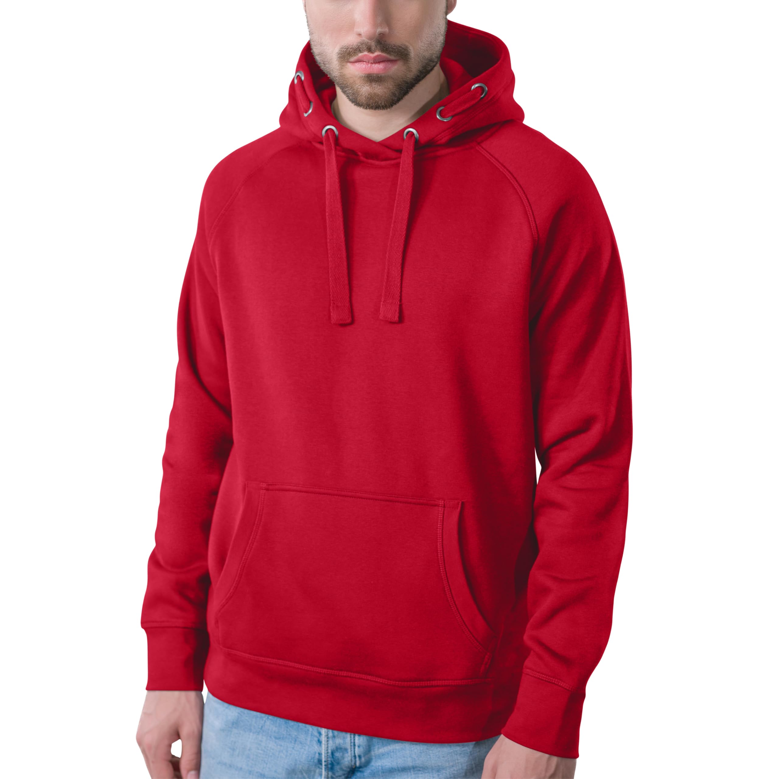 HRM Unisex Premium Raglan Hoody I Fair Trade Hoodie Frauen & Männer, 320 g/m² I Aus 70% Baumwolle & 30% recyceltem Polyester