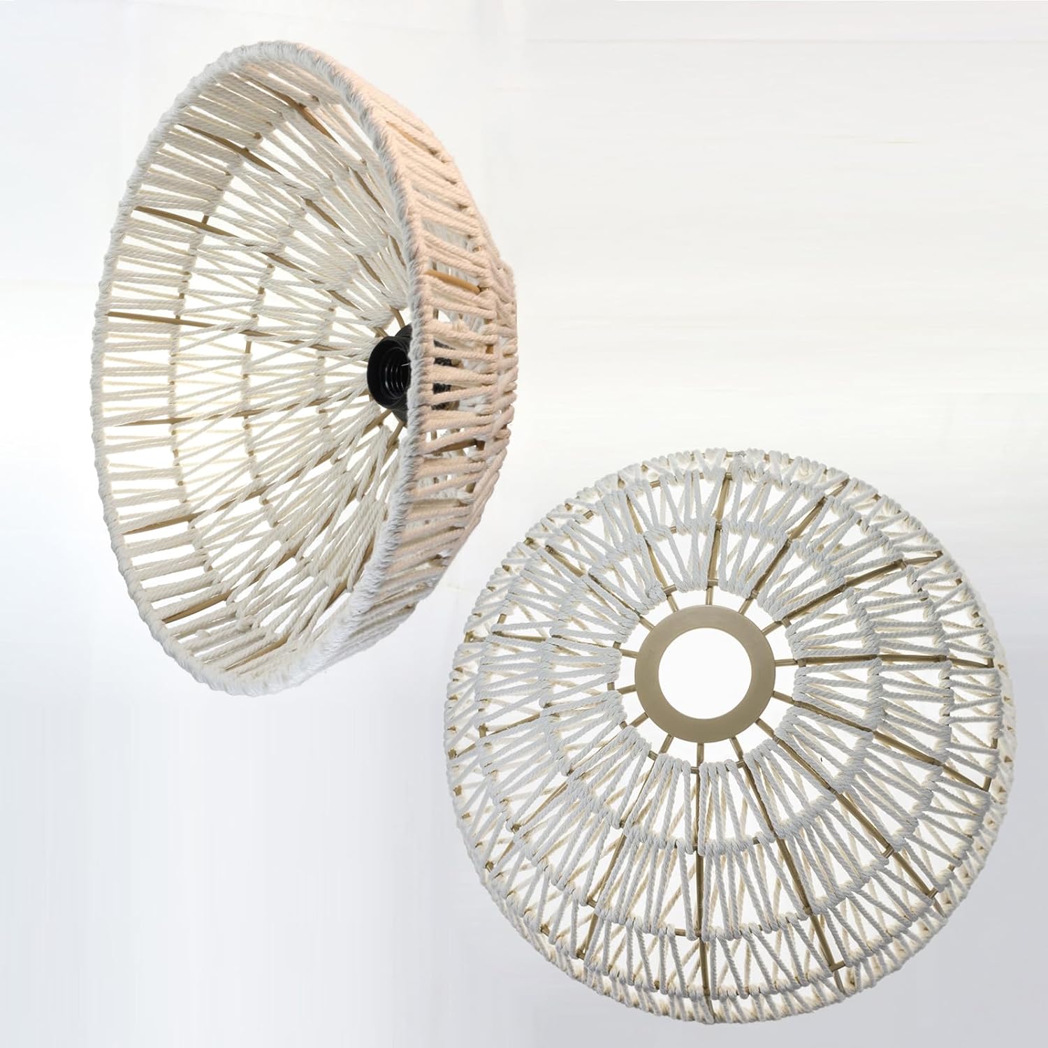 Osasy 2 Pcs Pendant Light Shade Boho lamp Shade,Hanging Lamp Shades