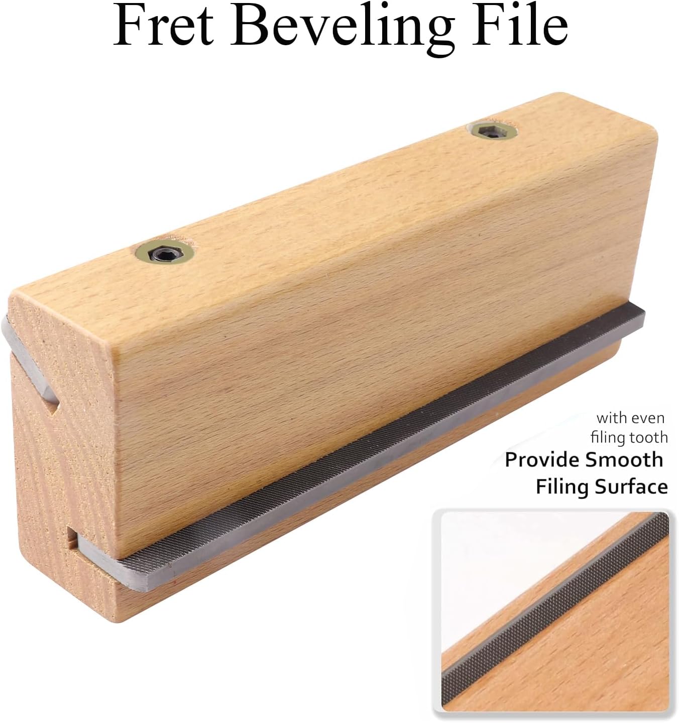 Metallor Guitar Fret Beveling File Wood Guitar Fret Crowning File Chamfering File Wood Cutting Edge Tool Fret End Dressing Guitar Luthier Tool Repair Tools.