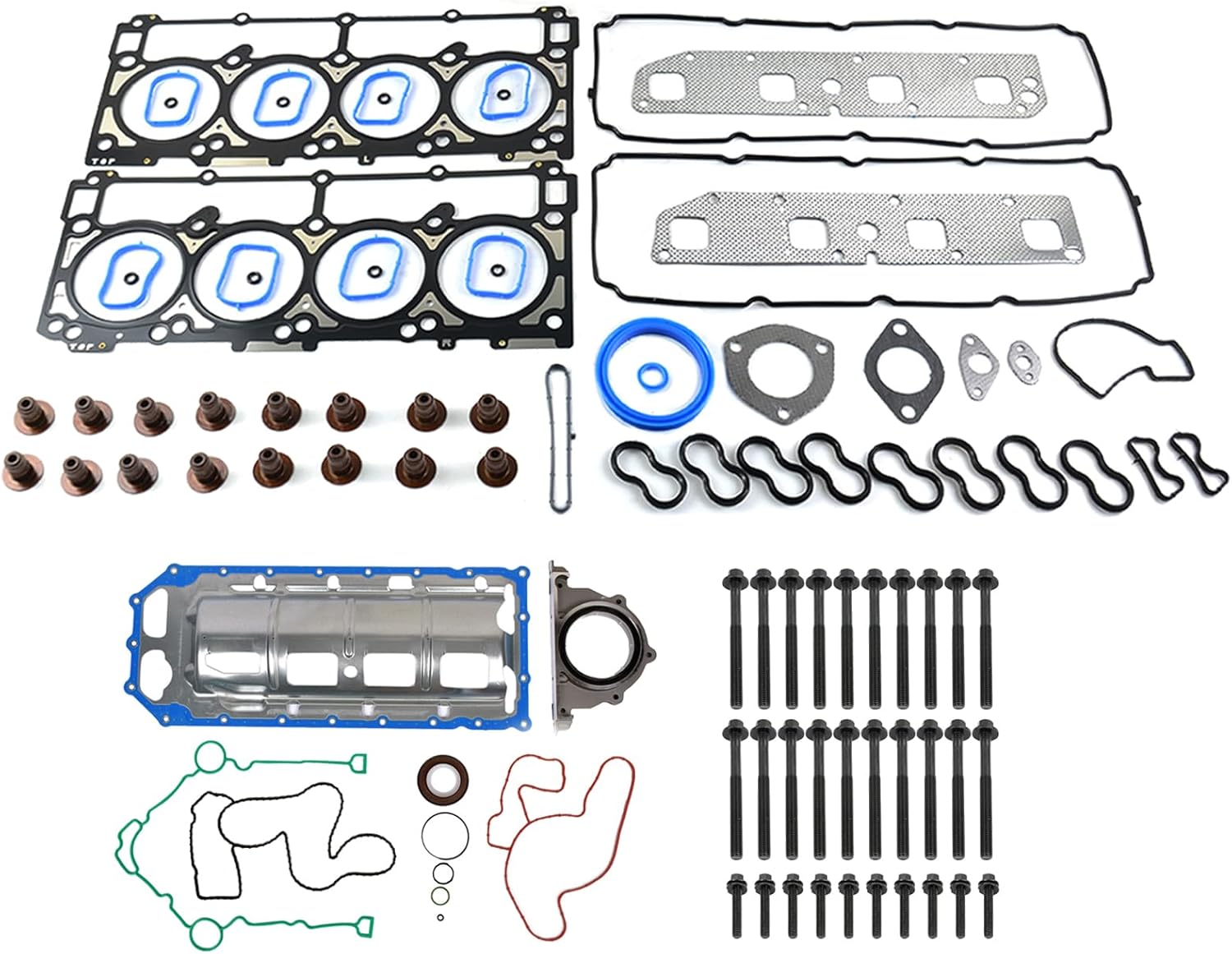 GELUOXI MDS 5.7 HEMI Lifters Camshaft Oil Pump Kit w/Head Gasket Set Replacement for Dodge Ram 1500 V8 5.7L 2009-2015 Part# HS26423PT, 53022263AF 53021726AD 53021726AE 53022243AF 53021622BH