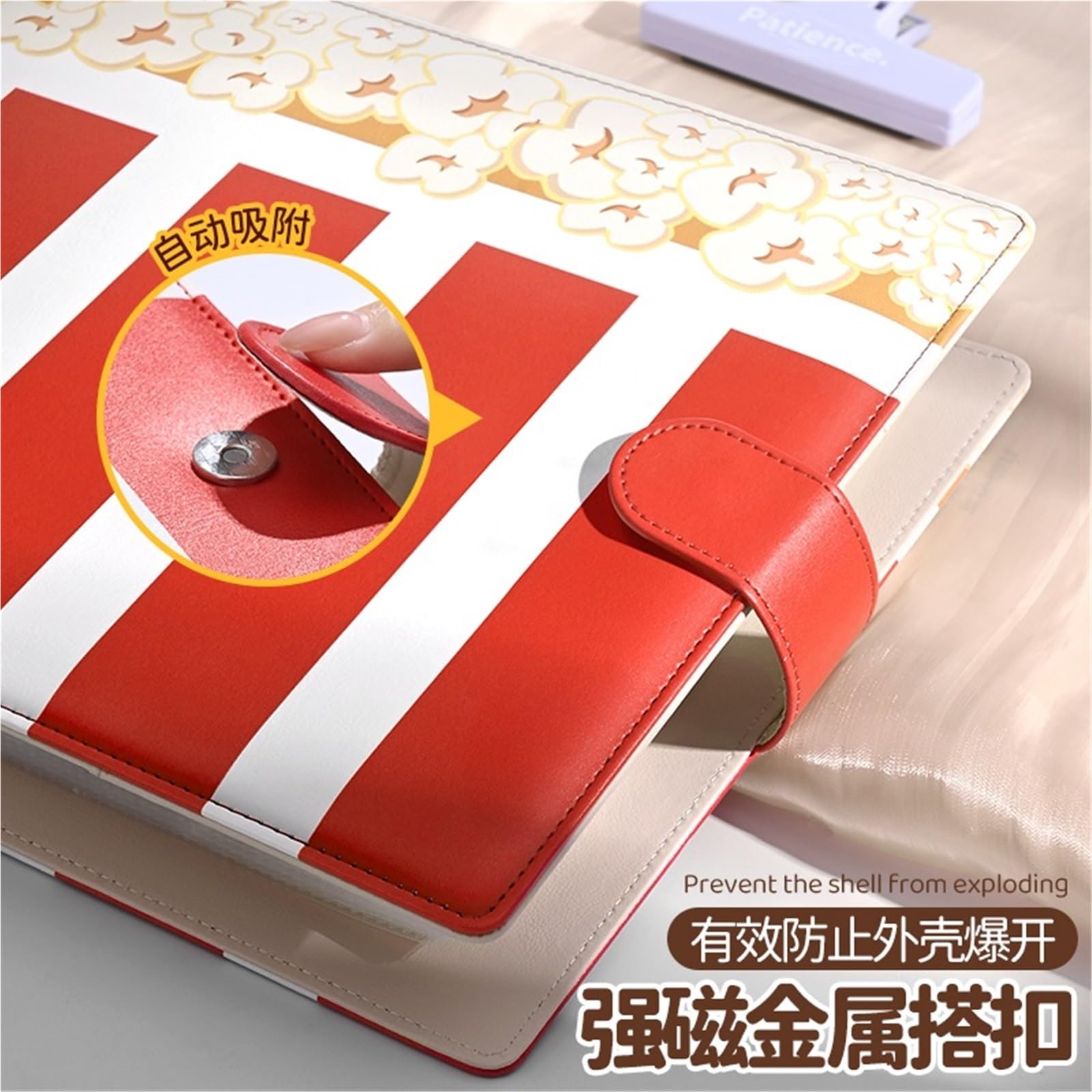 7/8Pocket Card Album PU Leather Thickened 6-Ring Photo Holder For 3Inch Pictures(A4 Only Cover)