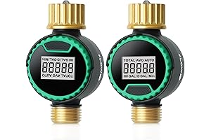 RESTMO Dual-Pack Water Flow Meter with Rotatable Panel