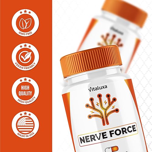 Miniatura 6 de NerveForce Cápsulas NerveForce con máxima fuerza avanzada para neuropatía, fórmula premium para la salud cerebral y apoyo de la memoria, cápsulas