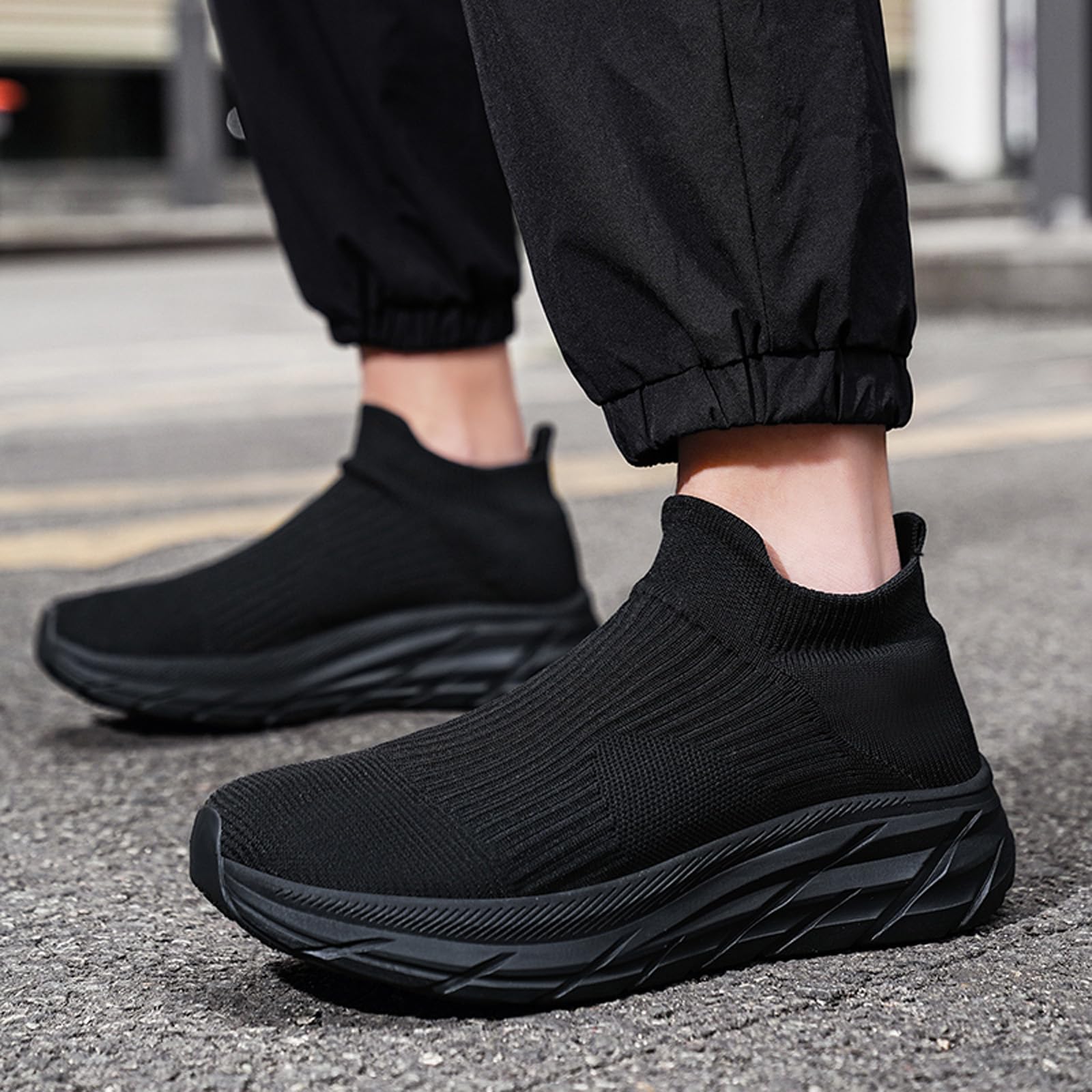Slip On Sneakers - Zapatillas deportivas para hombre y mujer, espuma viscoelástica, para caminar, para exteriores, para gimnasio, cómodas, ligeras, transpirables, para el tiempo libre,