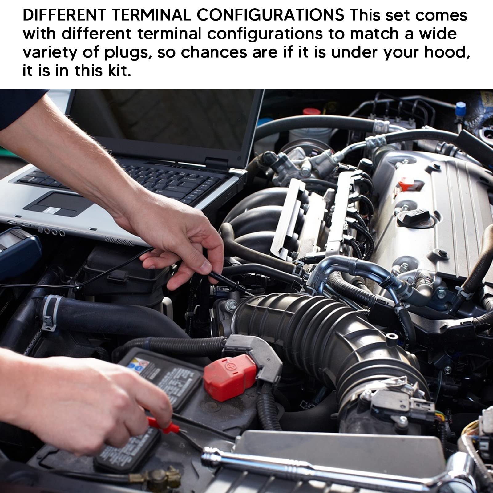 Noid Light Set 11 Pezzi Tester per Iniettori Carburante Strumento Diagnostico Professionale per Auto, Materiale ABS e Gomma, Adatto per //Geo/MU Adatto per LTITEC-2