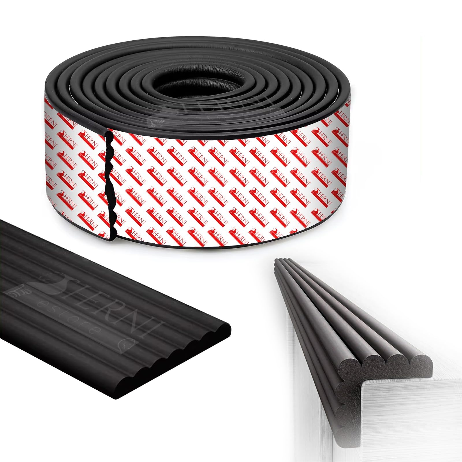 Sherni Premium Extra Thick Furniture Edge & Corner Guard - 6.5 Ft Foam Bumper for Childproofing Tables, Desks, and Walls (Multi Layer, Foam Roll) (B0DFMDNKY3) Amazon Price History, Amazon Price Tracker