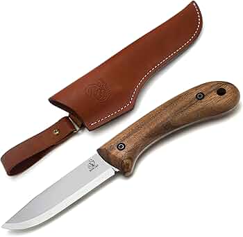 BSH2 Bushcraft Knife Steel Blade – Fixed Blade Knife – Camping Knife Survival Knife Full Tang – Hiking Knife for Every Task – Camp Knife with Sheath