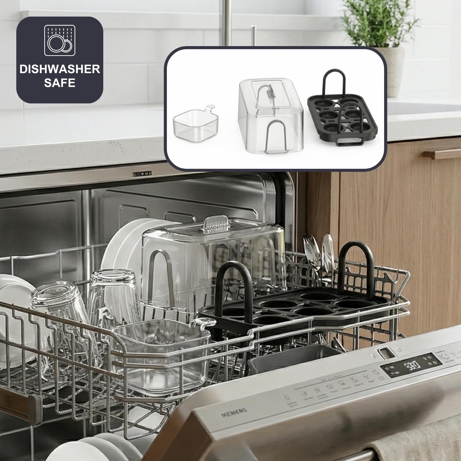 Black+Decker - Cuociuova elettrico 400W | 6 uova | 3 livelli cottura (morbido/medio/duro) | Spegnimento automatico | Segnale acustico | Parti lavabili in lavastoviglie