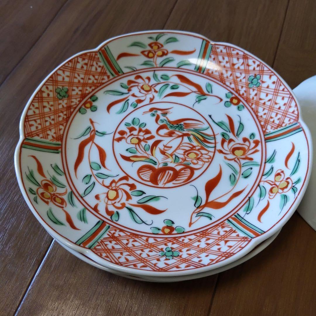 たち吉 赤絵 花鳥 金彩 丸紋 楕円皿 中皿 長皿 古伊万里 和食器 たち吉 赤絵 花鳥 金彩 丸紋 楕円皿 5枚セット 中皿 長皿 古
