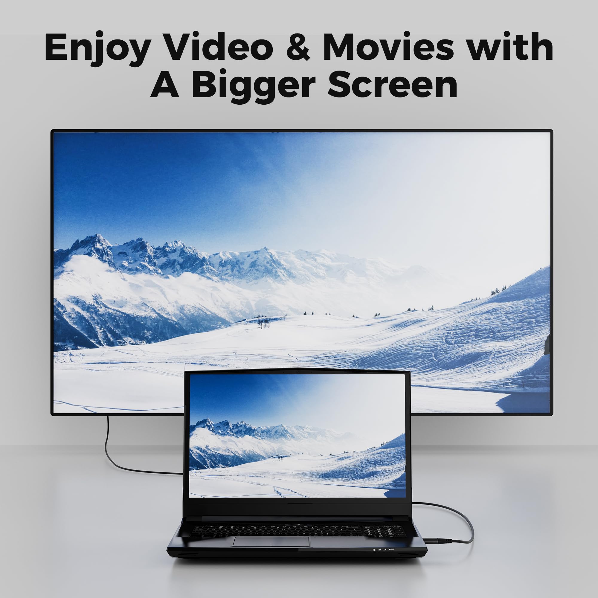 Kabel adaptera USB 3.0 na DVI 2 m, męski na DVI, 1080p Full HD do telewizora, projektora, monitora, kompatybilny z Windows 11/10/8.1/8/7, MacOS, wymagana instalacja sterownika