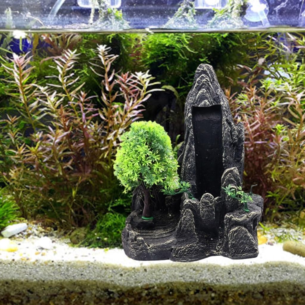 Acquari Paesaggio Cascata Resine Acquari Decorazioni Arte Terrario Habitat Ornamenti Foto Puntelli