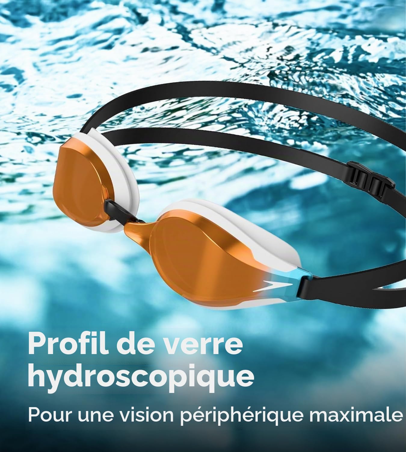 Speedo Unisex Fastskin Speedsocket 2 Swimming Goggles, Competitive Racing Goggles, Anti-Fog, Anti-Leak