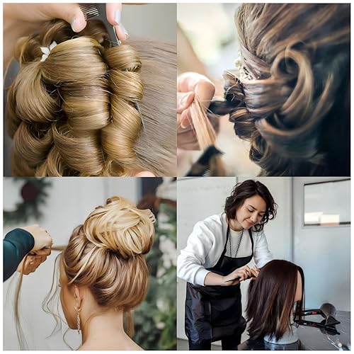 Miniatura 3 de Peine profesional negro de burlas, dientes finos y anchos + peine de pelo de cola de rata para todo tipo de cabello, paquete de 2