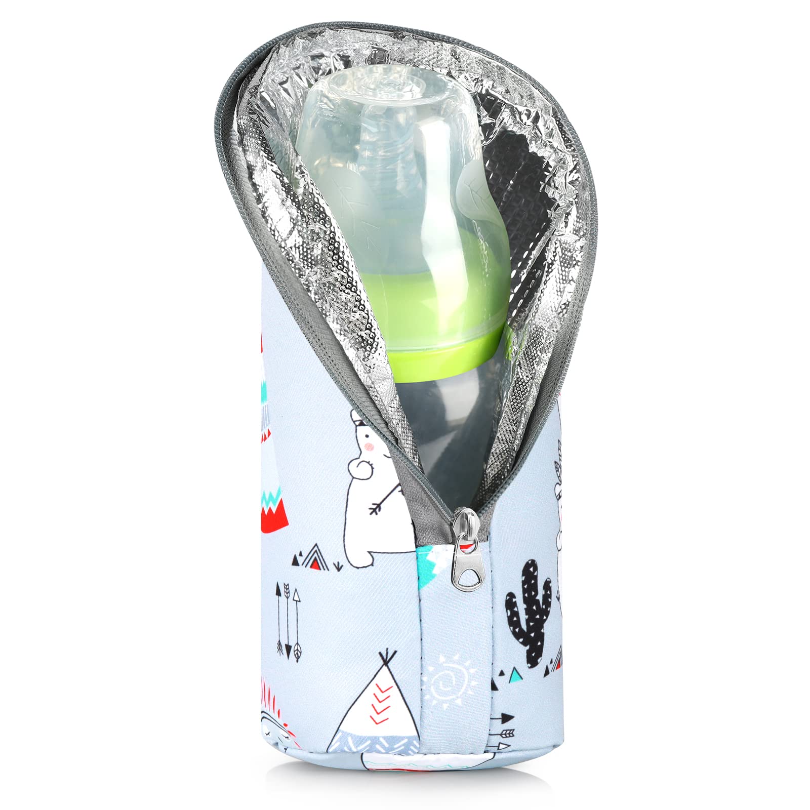 Accmor Baby Bottle Tote Bags, Insulated Breastmilk Cooler Bag, Nursing Bottle Warmer Bag for Nursing Mom Daycare Travel