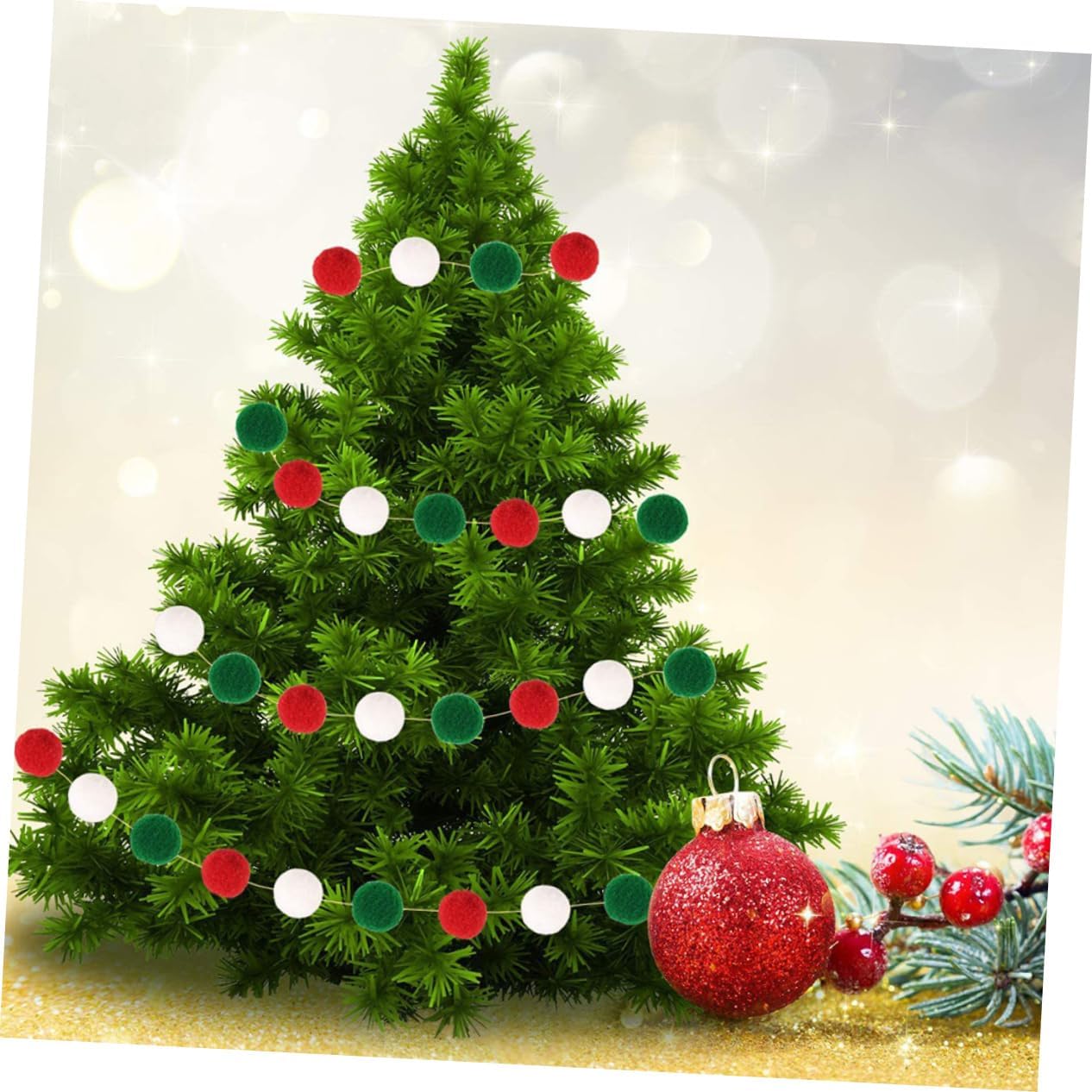 DIY Craft Materials Fuzzy Balls 1000pcs for Xmas Tree Decoration