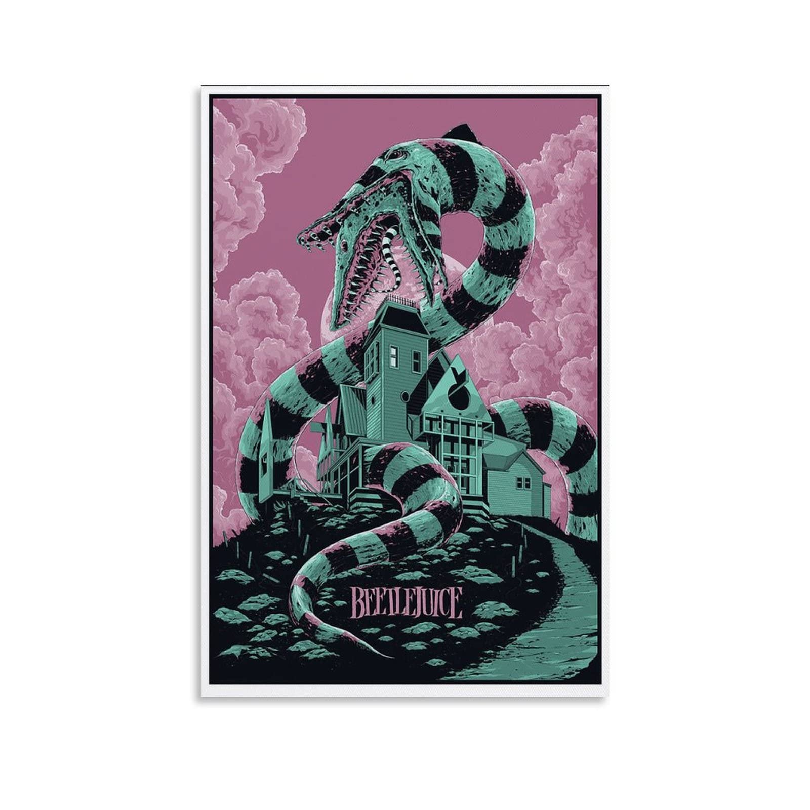 LINSHEN Movie Poster Beetlejuice Live Canvas Art Poster and Wall Art Picture Print Modern Family bedroom Decor Posters 12x18inch(30x45cm)