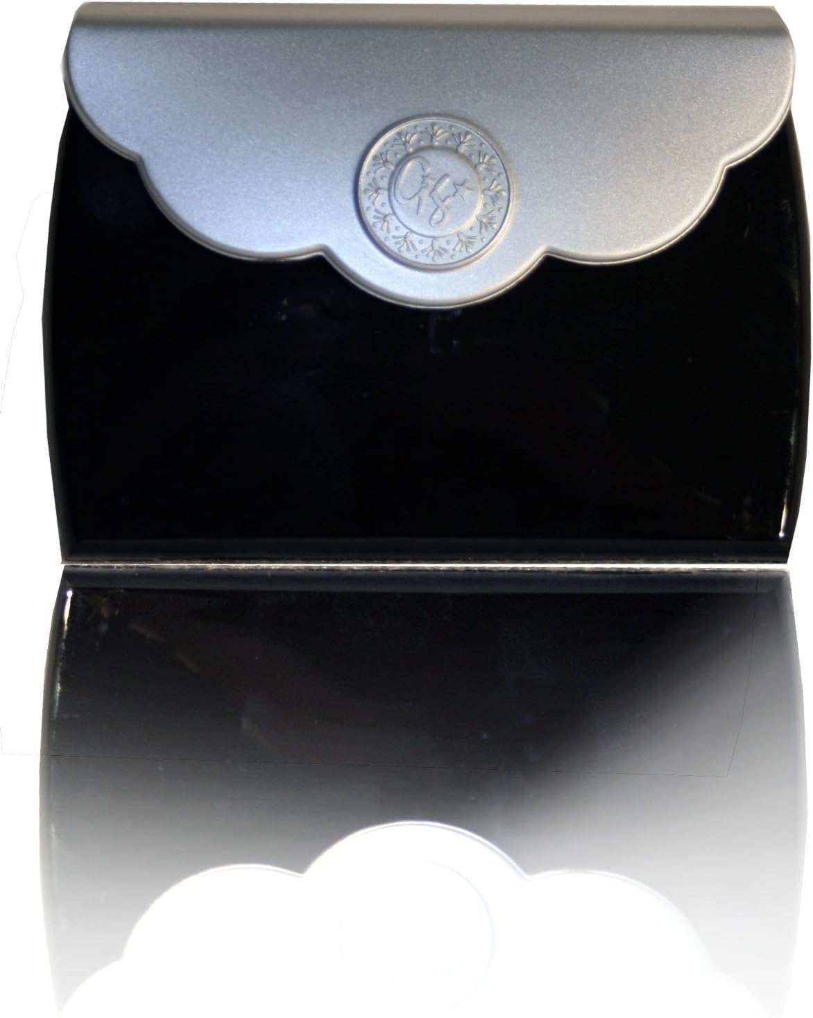 Tri-Fold Envelope Shaped Compact Mirror with 3 Magnifications- Black