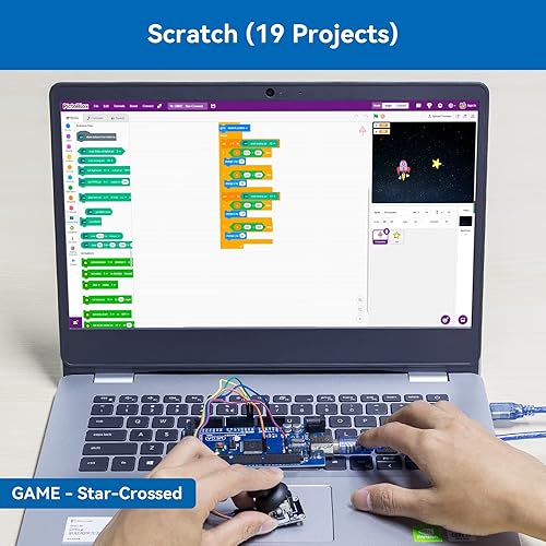 Vista 5 de SunFounder El kit de proyecto de arranque más completo compatible con Arduino IDE Mega 2560 R3 Mega328 Nano Mega2560, codificación de rasguños, Kit