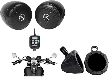 Pair 6.5" UTV Tower Speaker Pods+1.5" Clamps+Free Rockville Handlebar Speakers