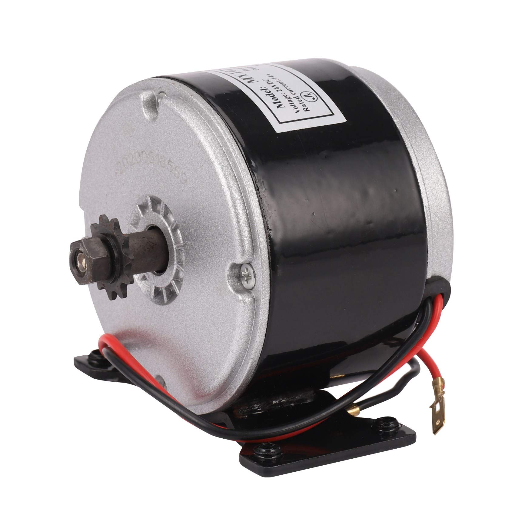 Motor eléctrico cepillado de 24 V, 250 W, 2750 RPM, cadena for patinete eléctrico, control de velocidad, color plateado