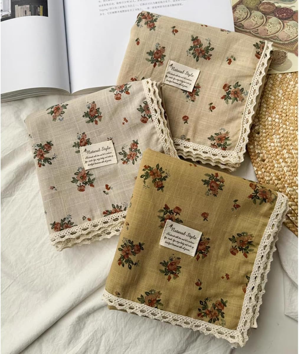 Soft Cotton Like Lace Bandana Headband, Head Wrap, Protective Coverage, Hair Neck Scarf for Women 24 x 24 inch - Image 5