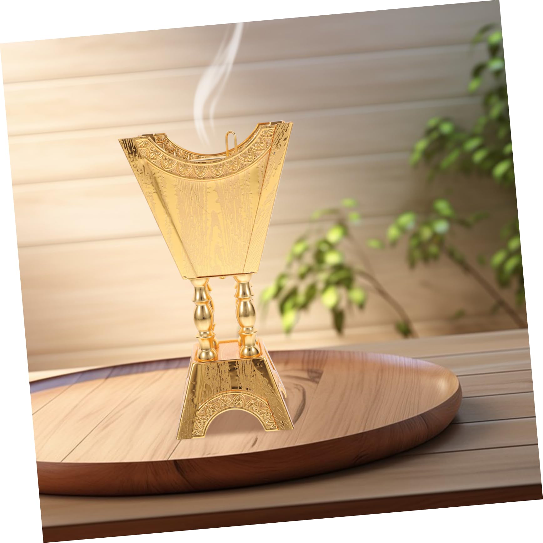 Arabisches Räuchergefäß 1 Stück Goldfarben aus Zinklegierung