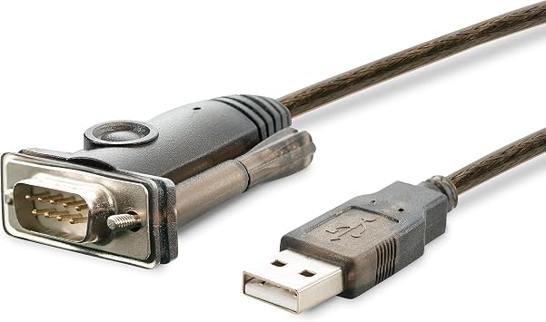 Plugable USB to Serial RS-232 Adapter 5ft with COM Retention - Compatible with Windows, Mac, Linux DB9 DTE Male Connector, Prolific PL2303GT Chipset, Up to 1Mbps - PL2303-DB9