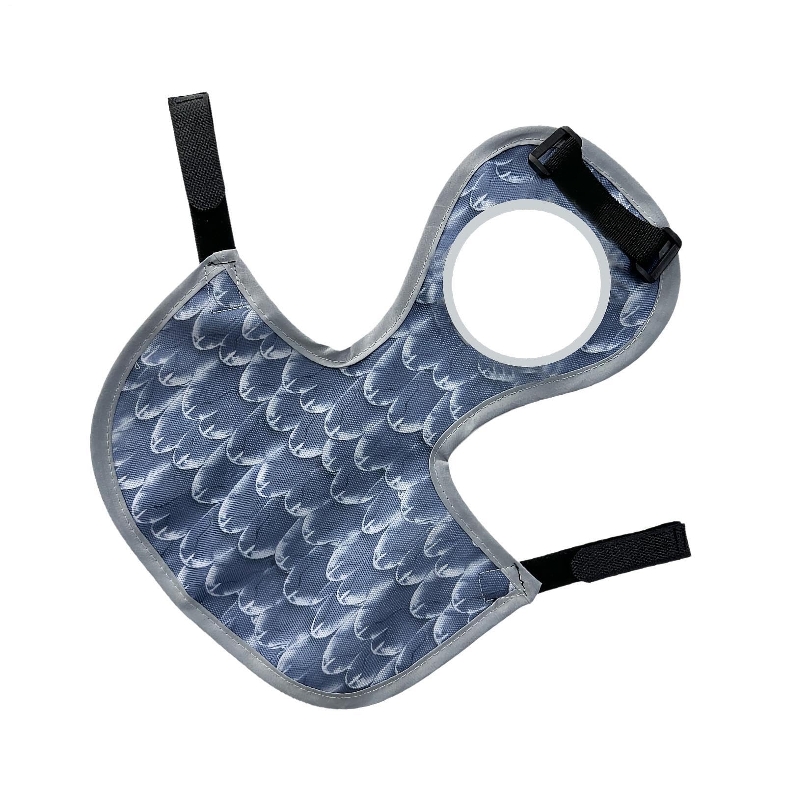 Protector de espalda lavable para aves con delantal de pollo reutilizable y cómodo 8