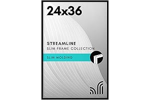 Americanflat Black 24x36 Picture Frame - Sleek and Sophisticated Display for Your Artwork