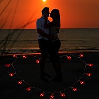 Vista 6 de AOSTAR Luces de San Valentín Luces de Cadena en Forma de Corazón para el Día de la Madre y del Padre, Boda, Propuesta, Cumpleaños y Días Festivos