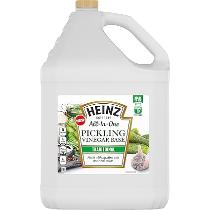 Amazon Com Heinz All In One Traditional Pickling Vinegar Base 1 32 Gal Jug Grocery Gourmet Food