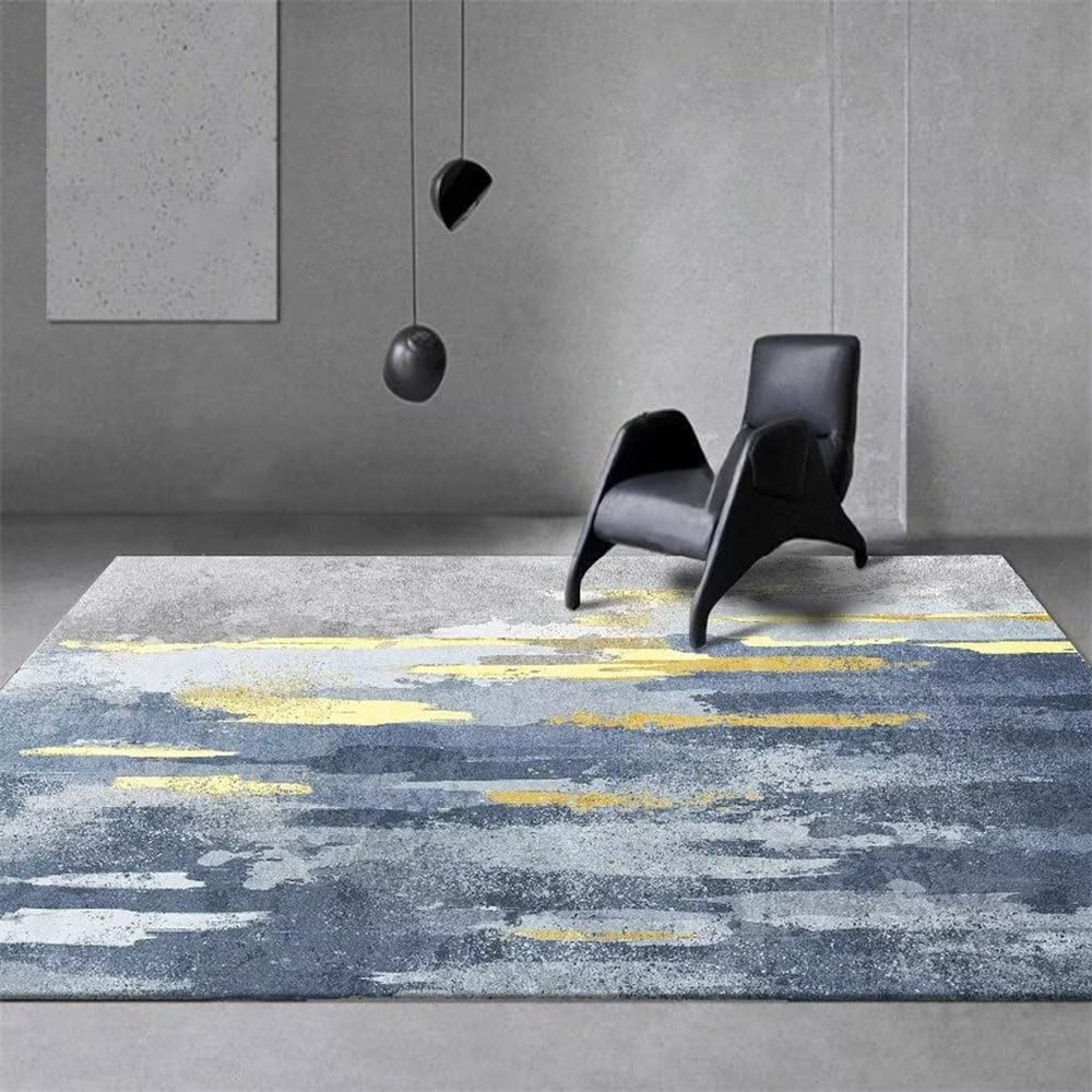 Tapis de décoration de salon abstrait en flanelle 180 x 250 cm