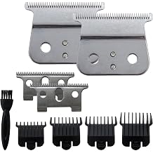 2-Pack T Blade for Andis T Outliner Trimmer, Andis GTX Trimmer, Replacement Blade Compatible for Andis #04710, 04521 - Silver