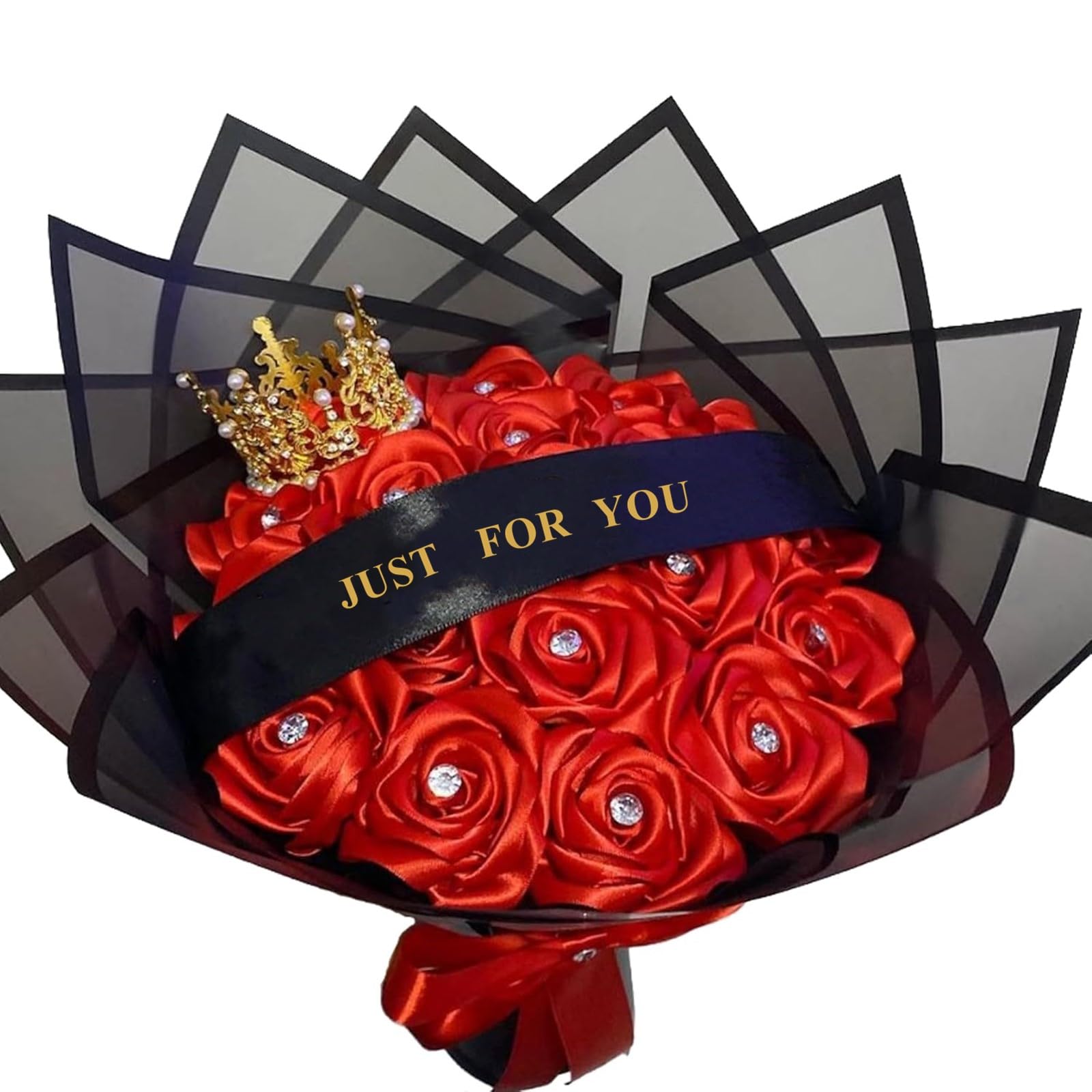 Amazon.com: (Self-Assembly) Mom Eternal Ribbon Rose Bouquet Red