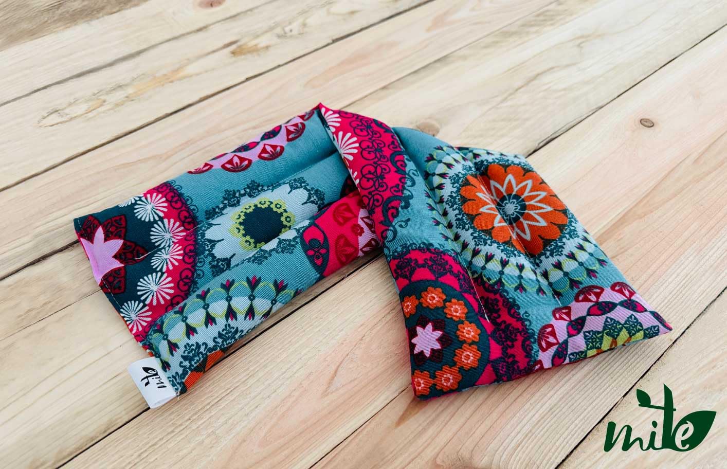 Saco térmico de semillas y hierbas multiusos (47cm x 15cm) Lavanda (Mandala)