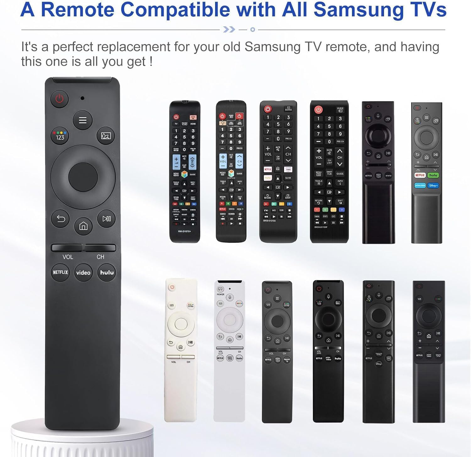 (Pack of 2) for Samsung Smart TV Remote Control Replacement,Universal for All Samsung TVs