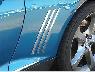 QAA fits 2010-2015 Chevrolet Camaro 6 Piece Stainless Side Vent Trim, Shark Fin Style SV50100 Price In India