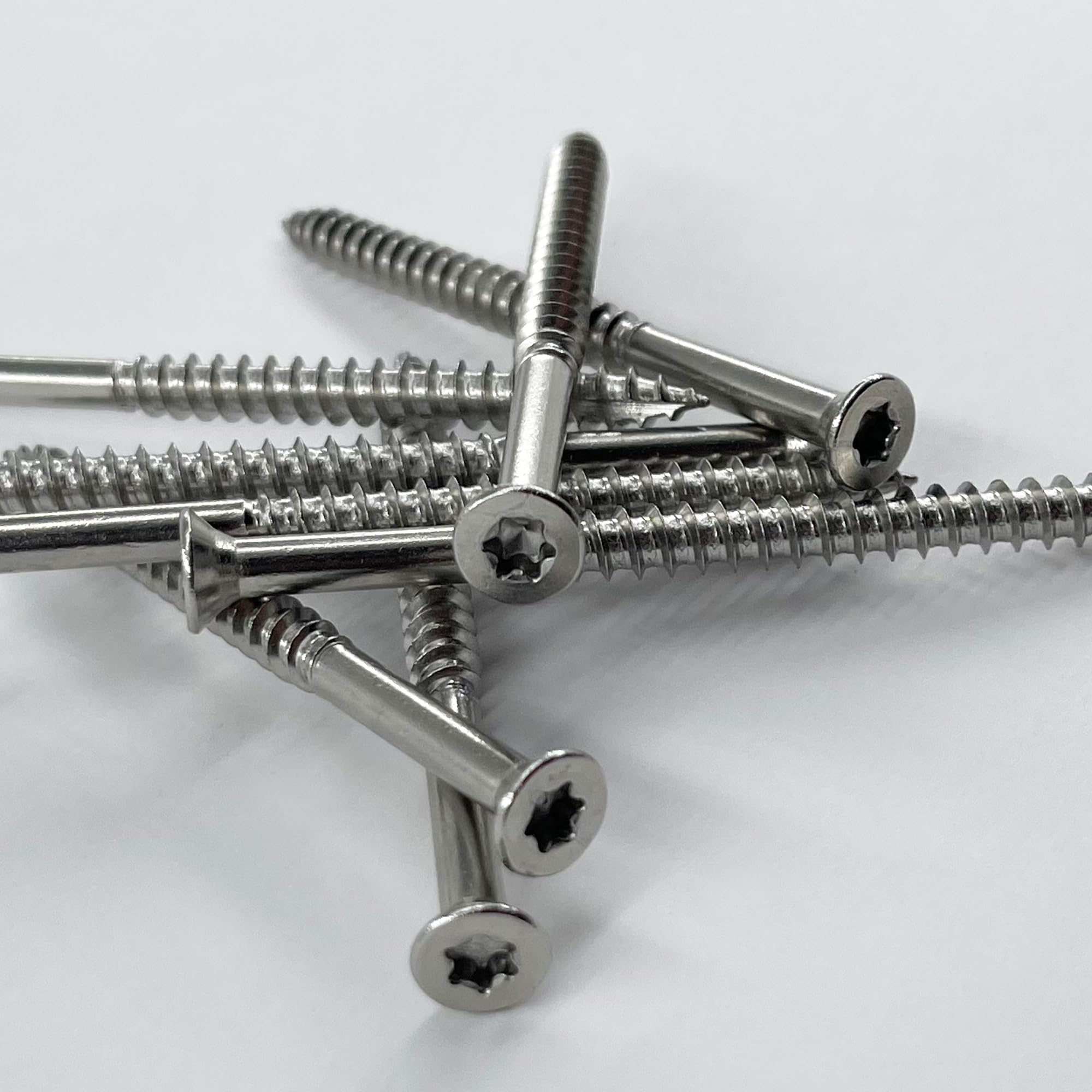 Resistente, acero inoxidable de grado 304, tornillos de madera de cubierta de 7.6 cm, a prueba de óxido, construcción exterior de cubiertas, vallas, destornillador Torx #25