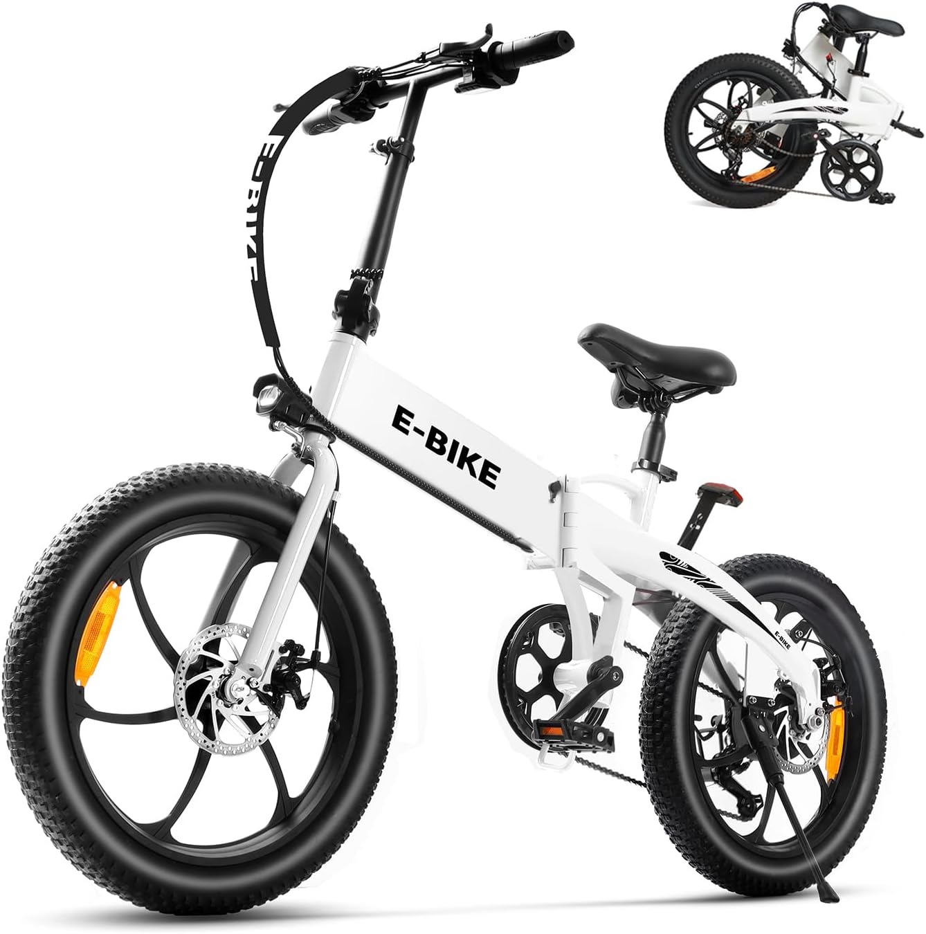 20″ Folding Electric Bike for Adults | Lightweight Foldable Electric Bicycle – Weighs Only 45lbs | 500W Brushless Motor | 40+ Mile Range | 21mph Speed – Class 2 Fat TIre Ebike 20″ Folding Electric Bike for Adults | Lightweight Foldable Electric Bicycle – Weighs Only 45lbs | 500W Brushless Motor | 40+ Mile Range | 21mph Speed – Class 2 Fat TIre Ebike