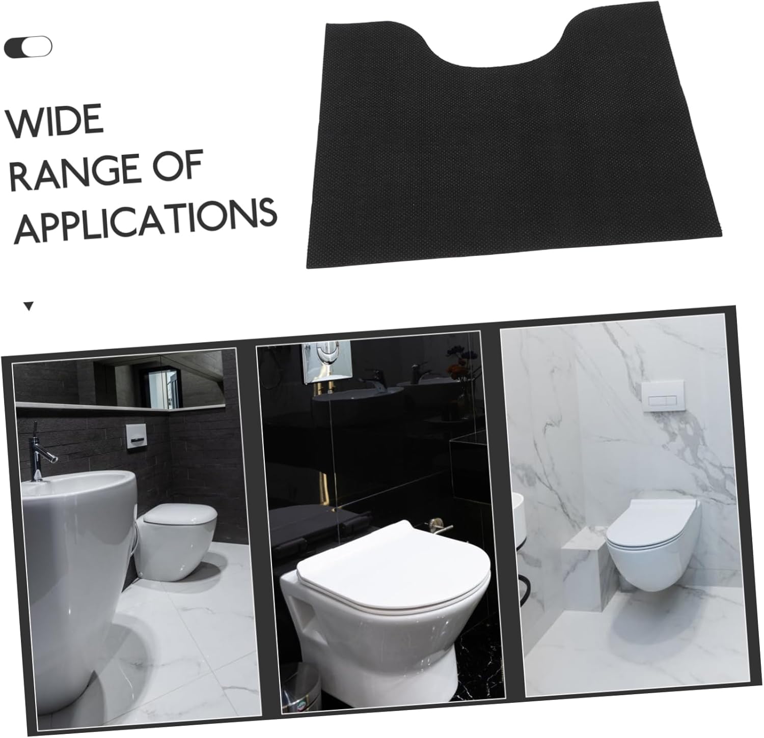 BESTOYARD 6pcs U-Shaped Toilet Training Mats Reusable Non- Bathroom Rugs for Toddlers Comfortable and Washable Toilet Lid Covers for Easy Potty Training