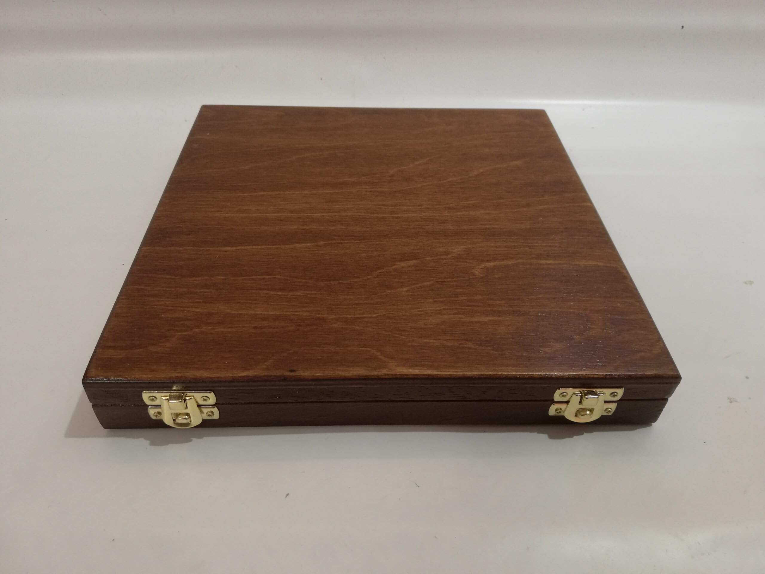 Coins&More Cofanetto portamonete e medaglie in legno e velluto artigianale, 16 caselle 40x40 mm, numismatica, Made in Italy