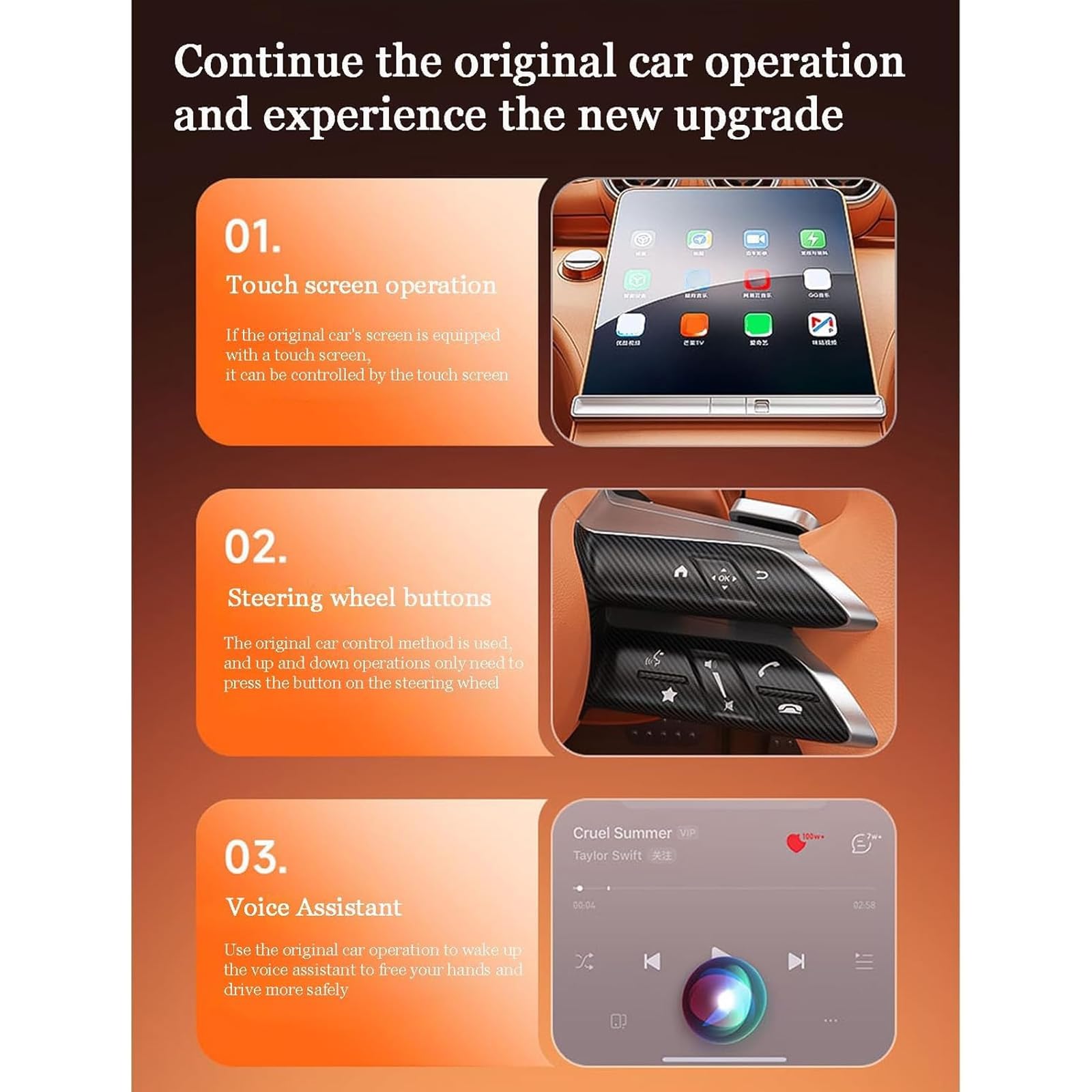 Dla Volvo Xc90 S60 S80 V40 V50 V70, bezprzewodowy adapter Carplay Upgrade, Plug-And-Play Mini Carplay & Auto Ota-Dongle, akcesoria samochodowe.,B/srebrny