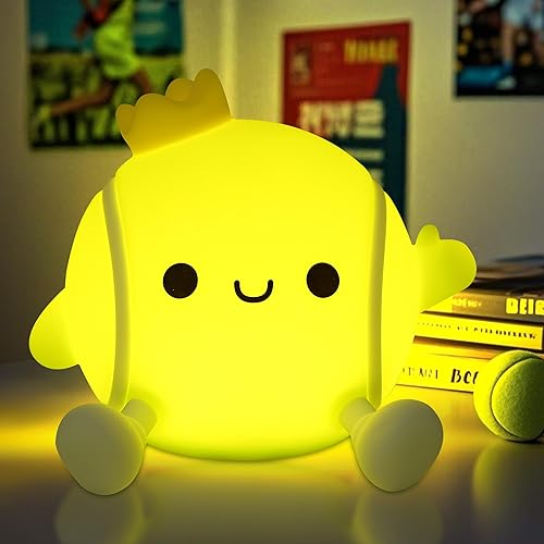 Miniatura 4 de Luz nocturna de perezoso, lindo regalo de perezoso para niños, lámpara de silicona regulable para guardería, adorable lámpara táctil recargable para