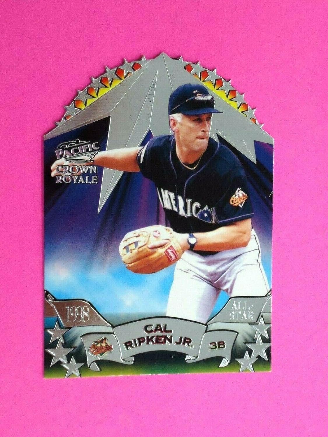 Cal Ripken Jr 1998 PACIFIC CROWN ROYALE ALL-STAR Card #2 DIE-CUT - Baseball Cards