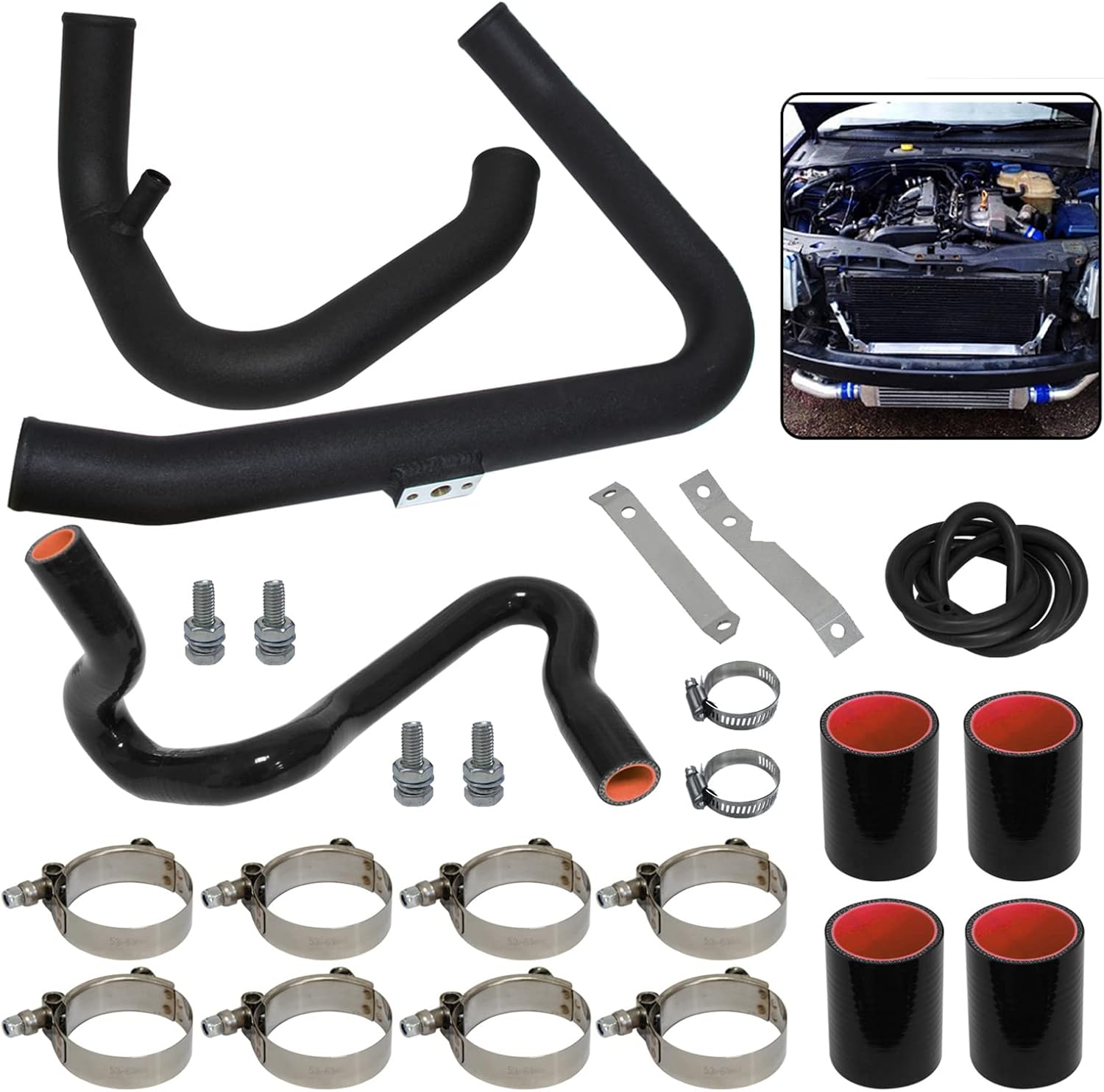 PKSABB FMIC Intercooler Piping Kit for Volkswagen VW Passat