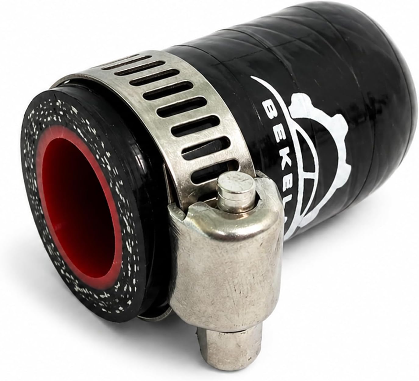 3/8 Inch(9.5mm) ID Black High Temperature 4-ply Reinforced Silicone Hose Cap With Clamp,For Turbo Bypass Valve/Vacuum/Throttle Body Water Port/Heater Core/Fix Leak
