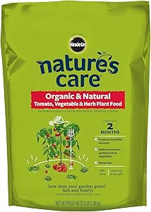 Miracle-Gro Nature's Care Organic & Natural Tomato, Vegetable & Herb Plant Food, 3 lbs.