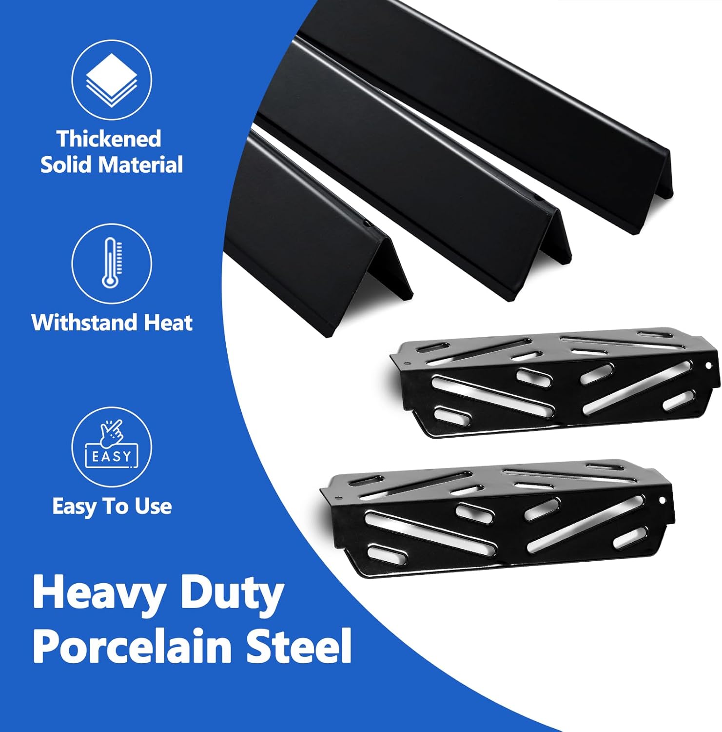 Genesis II E-210 Grill Parts 66794 Flavorizer Bars 66039 Heat Deflectors Replacement Parts for Weber Genesis II 200 Series Grill Parts II E210 II S-240 II S-210 LX E S-240 Genesis 2 Parts