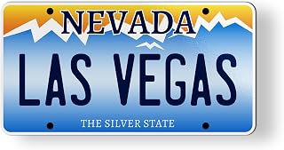Las Vegas Nevada State License Plate Style Magnet for Car Fridge Locker Metal Door - 3.5"